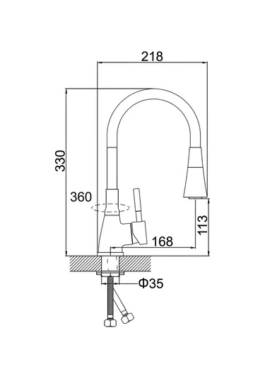 Potato Esnek Çıkışlı Pembe Mutfak Bataryası 248099051 Pembe
