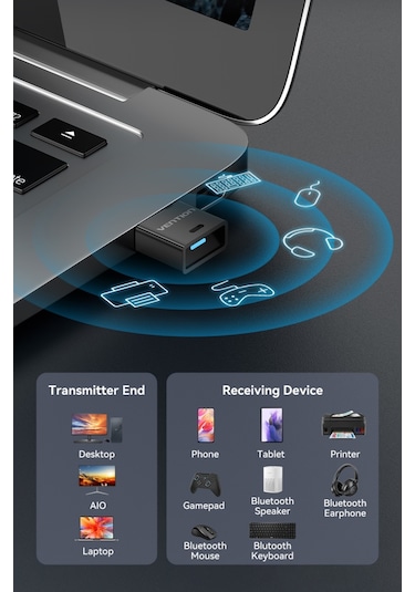 Vention Premium Brand 5.3 Bluetooth Adaptör