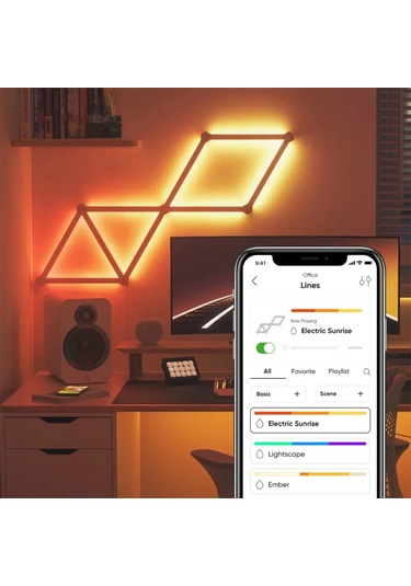 Nanoleaf Lines Çizgi Led Starter Kit Çok Renkli