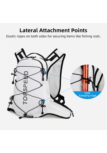 Vanaheimr Hiking Necessities Sırt Çantası Hafif Su Geçirmez Kamp Siyah Siyah
