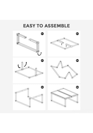 Moveevo Kamp Ve Piknik İçin Katlanabilir Portatif Alüminyum Masa, Hafif Ve Pratik Çok Renkli