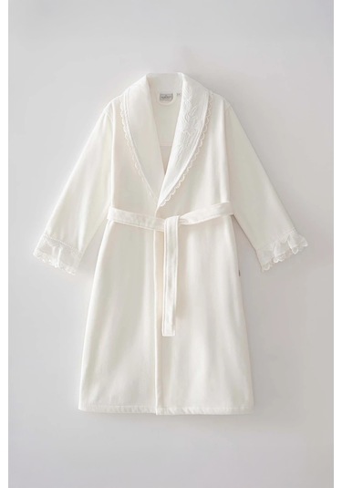 Ecocotton Paye %100 Organik Pamuk Aile Bornoz Seti Krem-krem M/l Krem - Krem