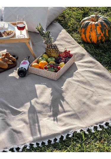 Battaniye Pamuk Miren 180x200 Cm Kahve