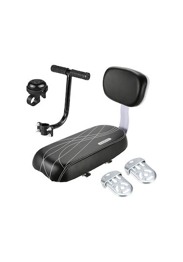 Bell Çocuk Bisiklet Arkalığı Yastıklı Koltuk Ayak Takımı Siyah