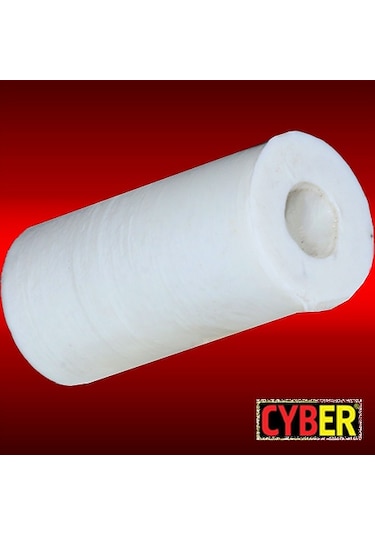 5 Mm Plastik Tel Tapası Uzun Tip-Beyaz