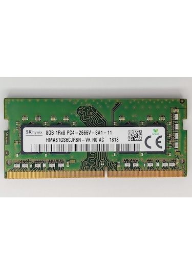 SK Hynix HMA81GS6CJR8N-VK PC4-21300 8 GB DDR4 2666 MHz CL19 Laptop Ram