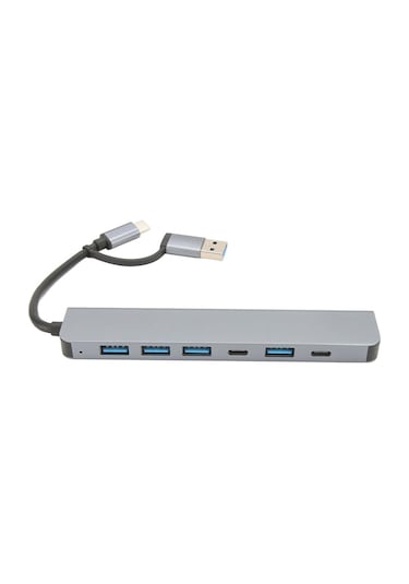 Type-c 7in1 Usb 3.0 Hub, Usb/type-c To Usb A, Usb C Macbook Uyumlu Çevirici,
