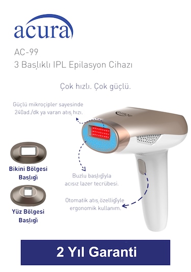 Ac-99 Ultra Hızlı, 2 Başlıklı Sınırsız Atışlı Buz Lazer Ipl Lazer Epilasyon Cihazı