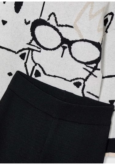 Mayoral Kız Çocuk Triko Takım 4583 Siyah