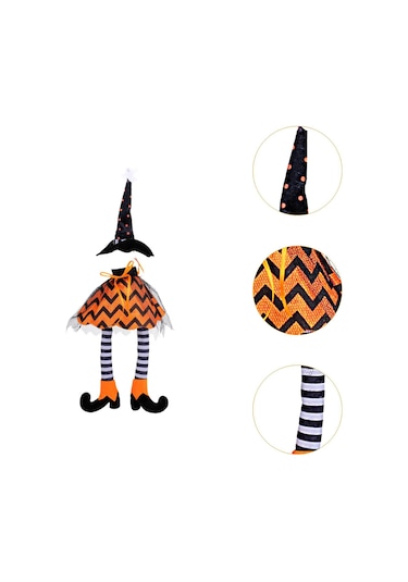 Suntek Cadı Şapkası Cadılar Bayramı Şarap Şişesi Turuncu