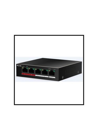 Hılook Ns-0105p-35 B , 4 Port, Megabit, Poe 35w, 1 Port Megabit Uplink, Long Range 250metre, Yönetil