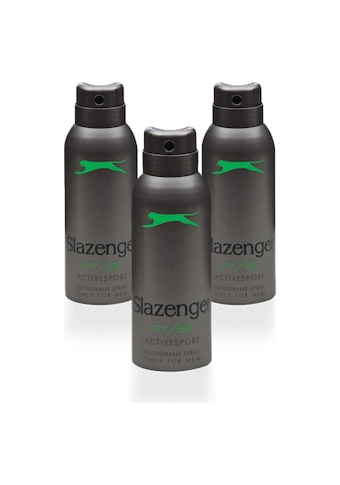 Slazenger Active Sport 3 Lü Set Erkek Yeşil Deodorant