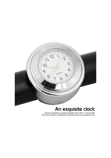 Evrensel Motosiklet Gidon Ölçer Bisiklet Termometresi Gümüş