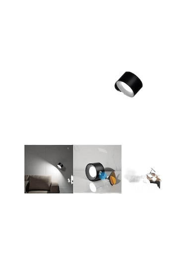 Geeroyoo Siyah Modern Dokunmatik Duvar Lambası - Odalar İçin Basit Klasik Okuma Lambası, Dayanıklı Ve Pratik Kullanim Diğer