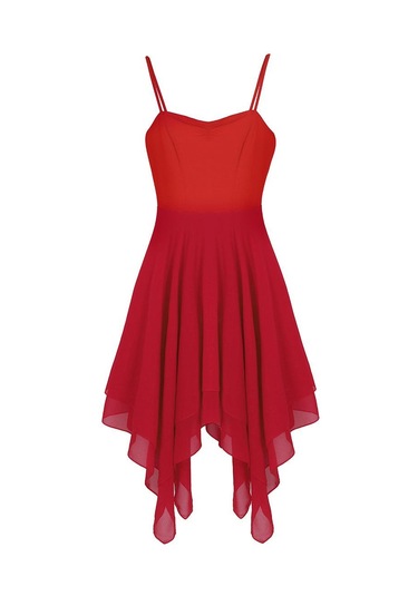 Siyah Bayan Bale Balo Salonu Dans Elbise Spagetti Kayışı Kolsuz Asimetrik Çağdaş Giyim Siyah