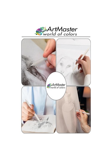 Gölgelendirme Kalemi Pastel Dağıtıcı 3 Lü 1 Paket Ve 1 Adet Hamur Silgi Kalemi Kara Kalem Dağıtıcı Kalem Kaynaştırma