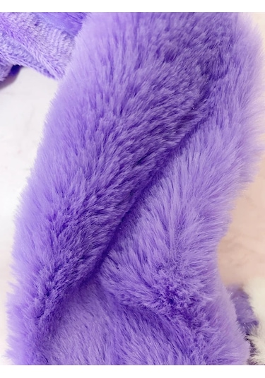 Mj Toys Mor Kulakları Hareket Eden Işıklı Kuromi Şapka Tavşan Şapka Mor