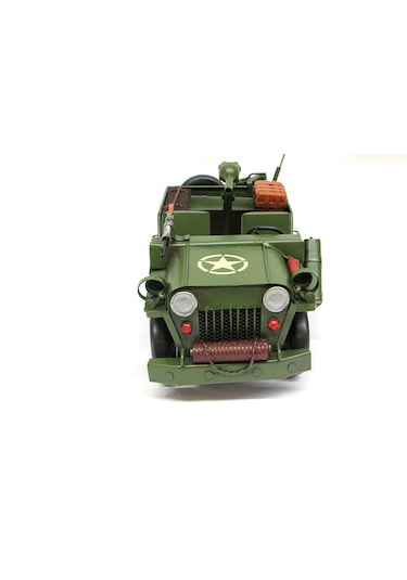 Dekoratif Metal Askeri Jeep C0755 Model