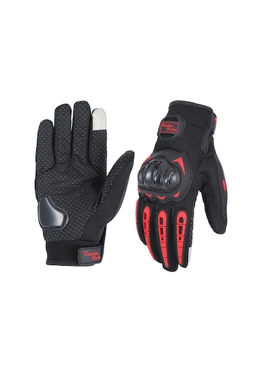 Motor Eldiveni Profesyonel Korumalı Dokunmatik Motosiklet Eldiveni XL 1