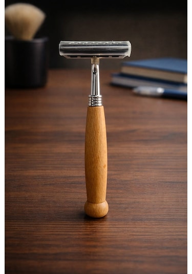 Valorıe Morettı Bambu Saplı Premium Metal Başlıklı Klasik Tıraş Bıçağı