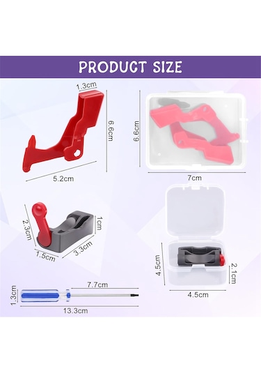 Sointeresting  V11 V10 İçin Yedek Anahtarlar, Sabitleme Anahtarı Kontrolü Yükseltilmiş Serbest Bırakma Düğmesi, Kapalı Anahtar Kontrol Kelepçesi