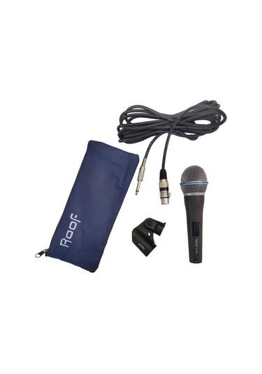 Roof R-100 Kablolu Dinamik El Mikrofonu - 6.3 Mm Jaklı