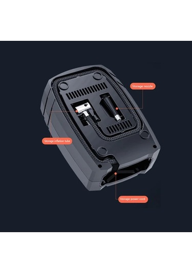 Xuweiwei 1 Adet Kablolu Dijital Ekran 150psı Led Işıklı Taşınabilir Araba Hava Kompresörü 12v Dc Araç Fişi Güç Modu 36v Çalışma Gerilimi