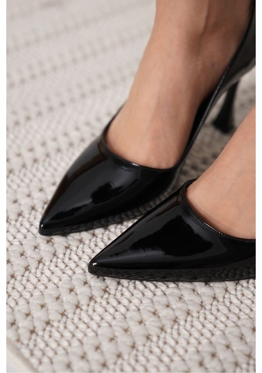 Kocadal Kocadal Blade Siyah Rugan Kadın Stiletto Muhtelif