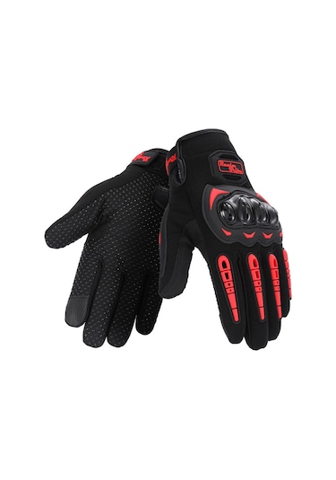 Motor Eldiveni Profesyonel Korumalı Dokunmatik Motosiklet Eldiveni XL 1