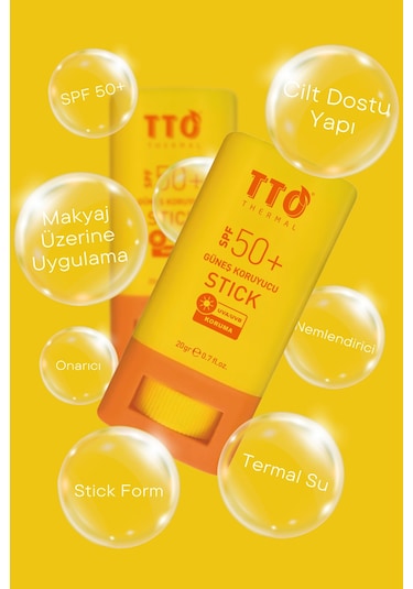 Tto Güneş Koruyucu Stick 50Spf Uva Uvb Koruma