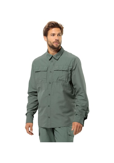 Jack Wolfskin 1404101 Barrier L/s M Gömlek Yeşil Erkek Gömlek Yeşil Jack Wolfskin 1404101 Barrier L/s M Gömlek Yeşil Erkek Gömlek Yeşil