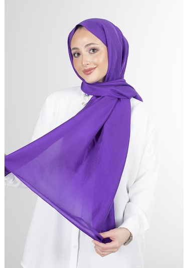 Harem Scarf Brisa Vual Şal - Mor - Saks