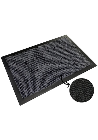 Gri Kapı Önü Paspas Nem Alıcı Paspas 80x120 Cm Antrasit - Gri