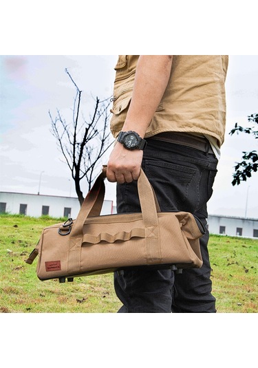 Sundick Kamp Alet Çantası Büyük Kapasiteli Geniş Ağızlı Depolama Saf Siyah Diğer Çok Renkli