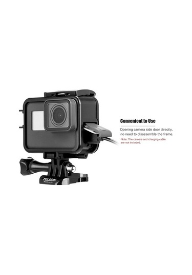 Ebitda Telesın Koruyucu Çerçeve Montaj Kenar Kutu Spor Kamerası Kabuk Kutu Hızlı Salınım Klipsi Vida Aksesuarları Değiştirme Gopro Hero 7 Black/6/5 Aksiyon Kamerası İçin Çok Renkli Çok Renkli