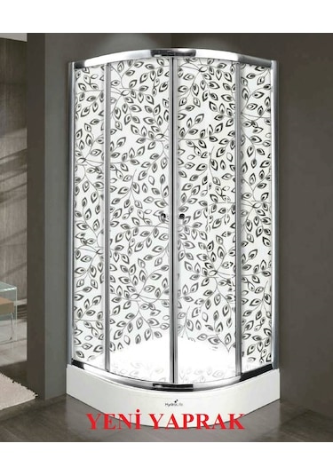 Desaş Shower Duşakabin Yüksek Kalite Lux Oval 90 X 90 Teknesiz Gri