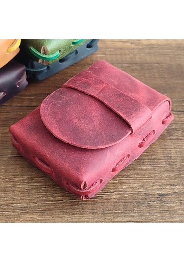Sumerian Leather Craft  Deri Sigara Kılıfı Kırmızı
