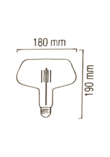 Horoz 001-050-0008 Ginza Büyük Led Rustik Ampul Amber 8w