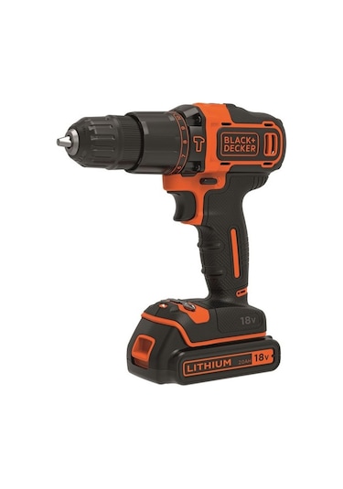 Black+Decker BDCHD18KB-QW 18V 1.5 Ah Li-Ion Çift Akülü 2 Vitesli Şarjlı Darbeli Matkap Vidalama