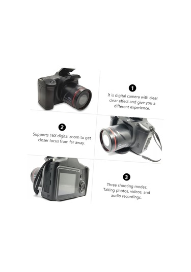 Spor Düğünleri Ve Partiler İçin Yüksek Tanımlı Dijital Kamera 16x Telefoto Kamera