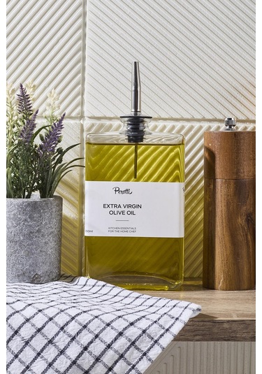 Molivet 350ml Silver Kapak Cam Yağdanlık-sosluk-sirkelik