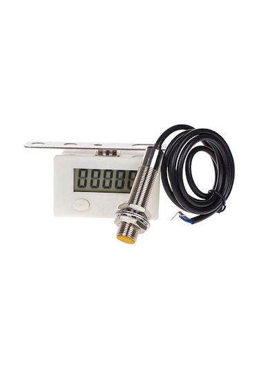 5 Ekran Elektronik Dijital Sayaç Endüstriyel Manyetik Sensör Anahtarı Delgi Sayacı, Özellik: Nikel Kaplama Bakır Sensörlü