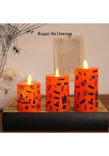 Suntek Led Sütun Mum Tatil Arifesi 3-adet-karışık-boyut