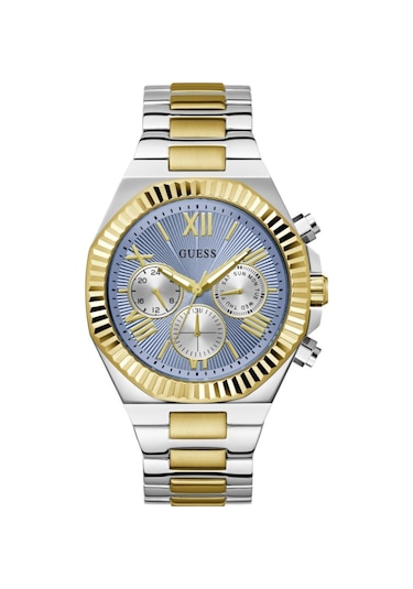 Guess Gugw0703g3 Altın Kaplama Mavi Kadran Erkek Kol Saati