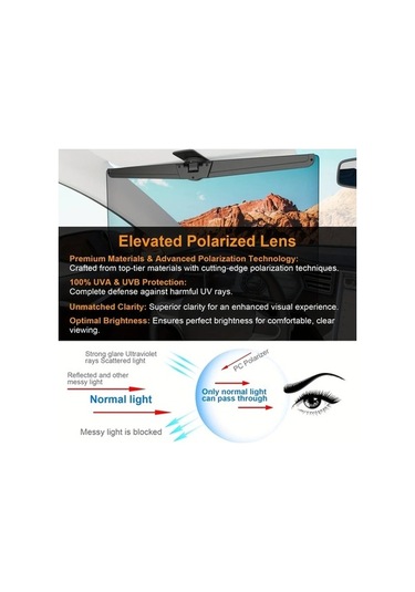 Pazly Araba Ayarlanabilir Polarize Güneşlik Uzatıcısı Klipsli Koruma, Antiparlama, Tüm Araçlara Uygun, Guangdong, China