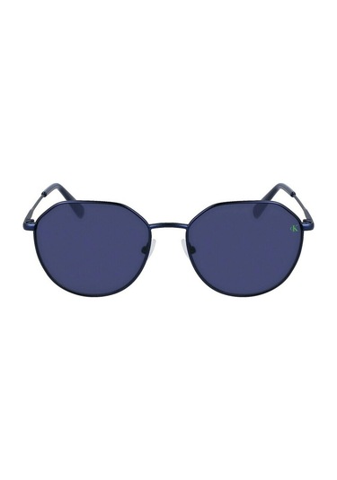 Calvin Klein Jeans Ckj 23201s 400 55 Unisex Geometrik Lacivet Metal Güneş Gözlüğü