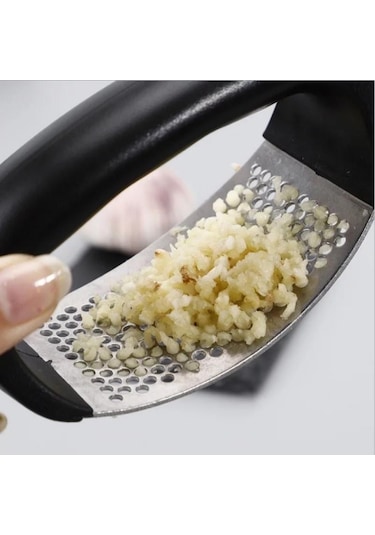 Manuel Sarımsak Basın Rocker Saplı Paslanmaz Çelik Sarımsak Kırıcı Sıkacağı Dilimleme Kıyma Kıyıcı Mutfak Gadget Aracı