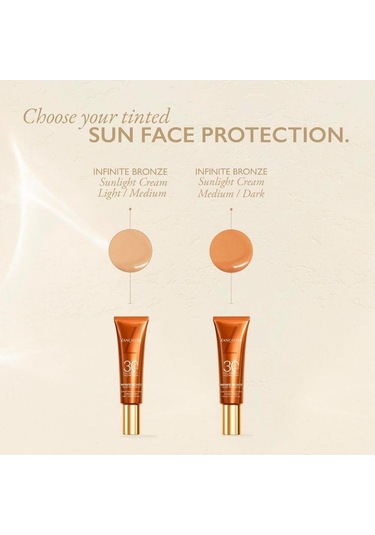 Lancaster Infinite Bronze Tinted Protection Sunlight Cream Spf30 Medium/dark Shade 50 Ml Renkli Güneş Koruyucu