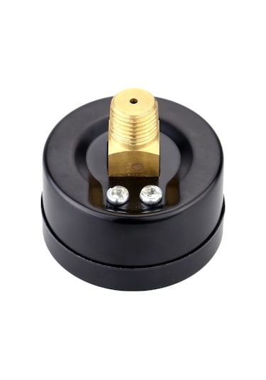 Symbee Metal Kasa Çift Ölçekli 0 -30inhg/0 -1bar Vakum Manometresi - Suya, Yağa, Hava Uygun, Taşınması Kolay Basınç Ölçer Aracı