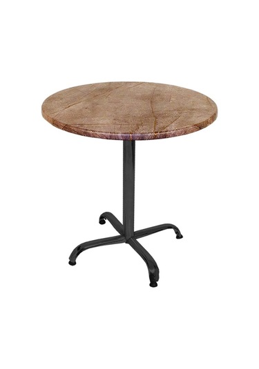 Bey Mobilya 545562315 Indigo Werzalit Yuvarlak Mutfak Masası 60 CM Çap Esb - Siyah